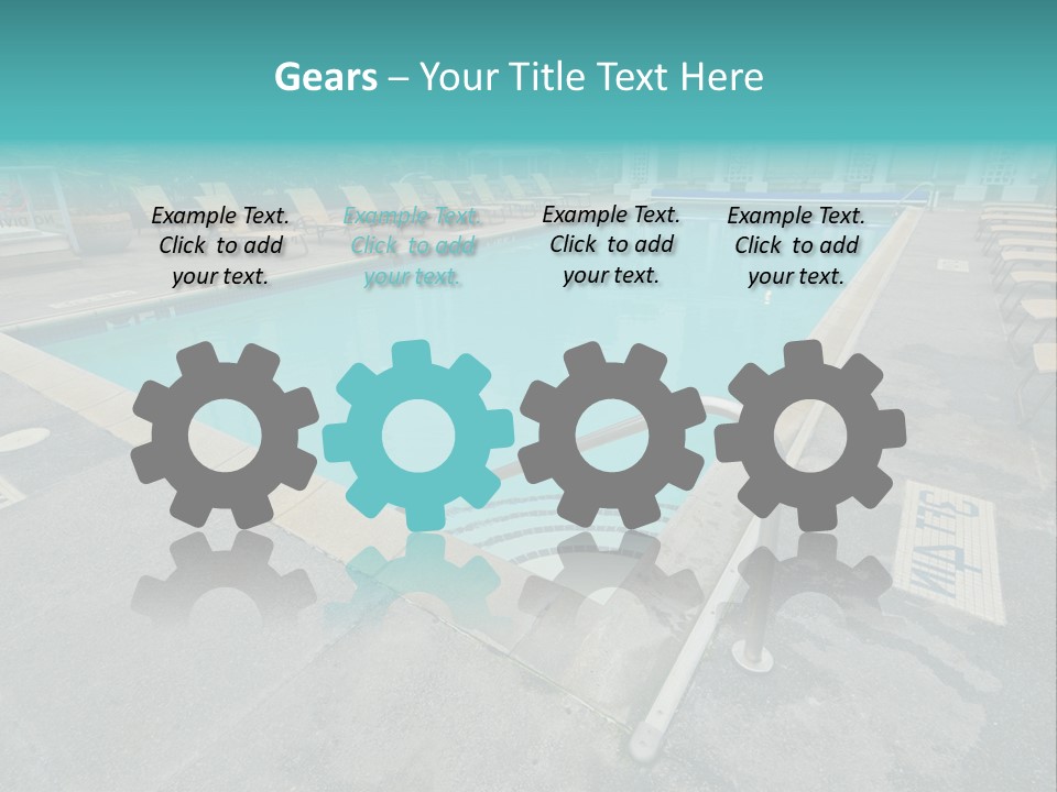 Healthy Pool Vacation PowerPoint Template