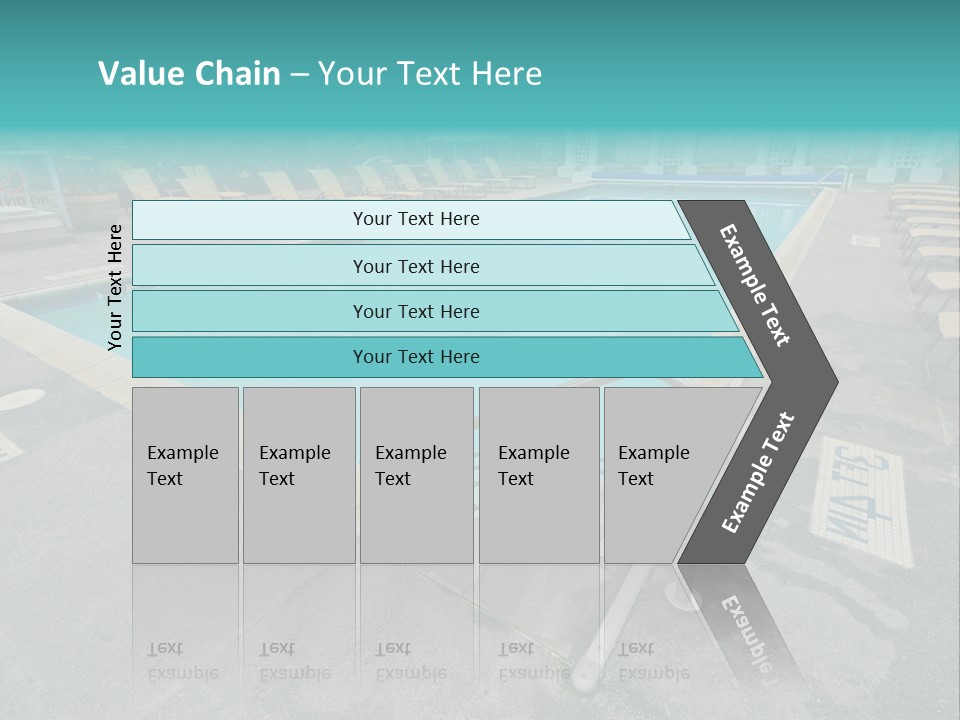 Healthy Pool Vacation PowerPoint Template