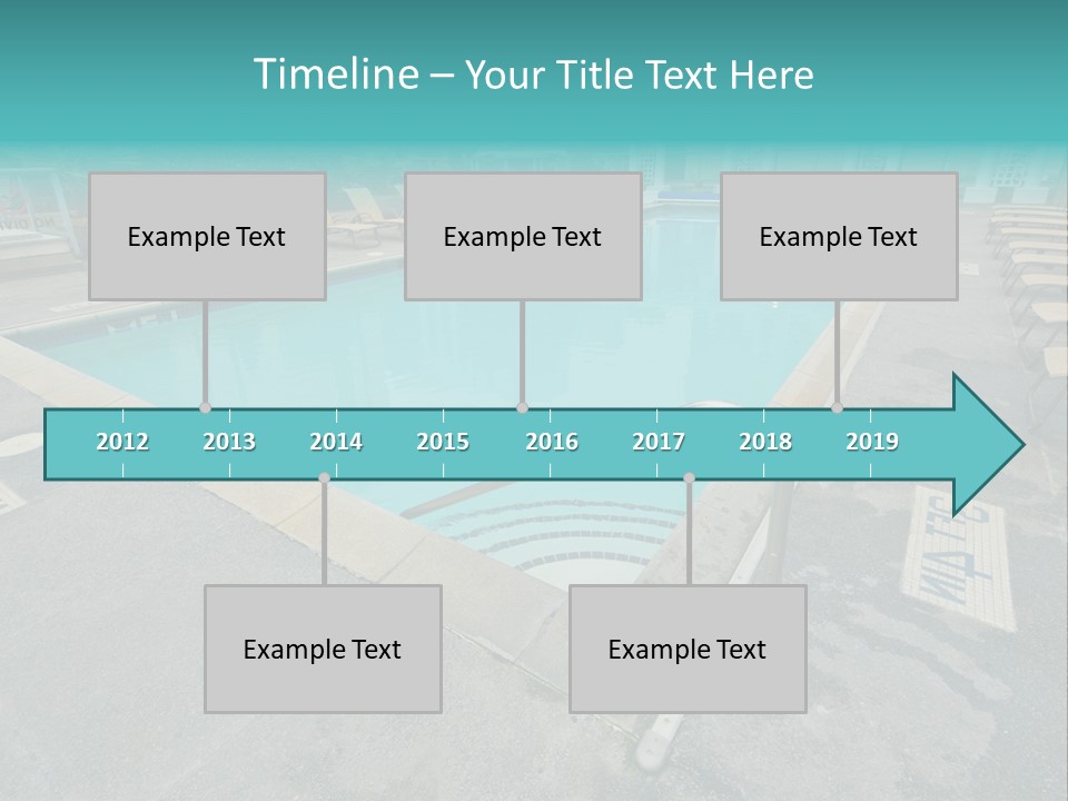 Healthy Pool Vacation PowerPoint Template
