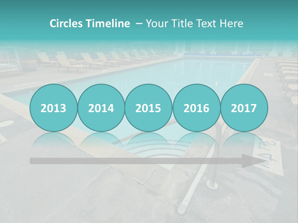 Healthy Pool Vacation PowerPoint Template