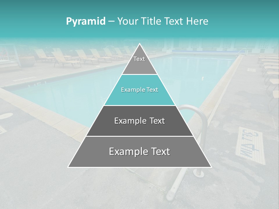 Healthy Pool Vacation PowerPoint Template