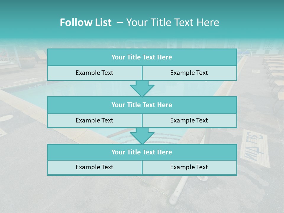 Healthy Pool Vacation PowerPoint Template