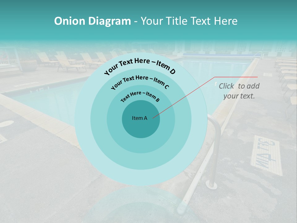 Healthy Pool Vacation PowerPoint Template