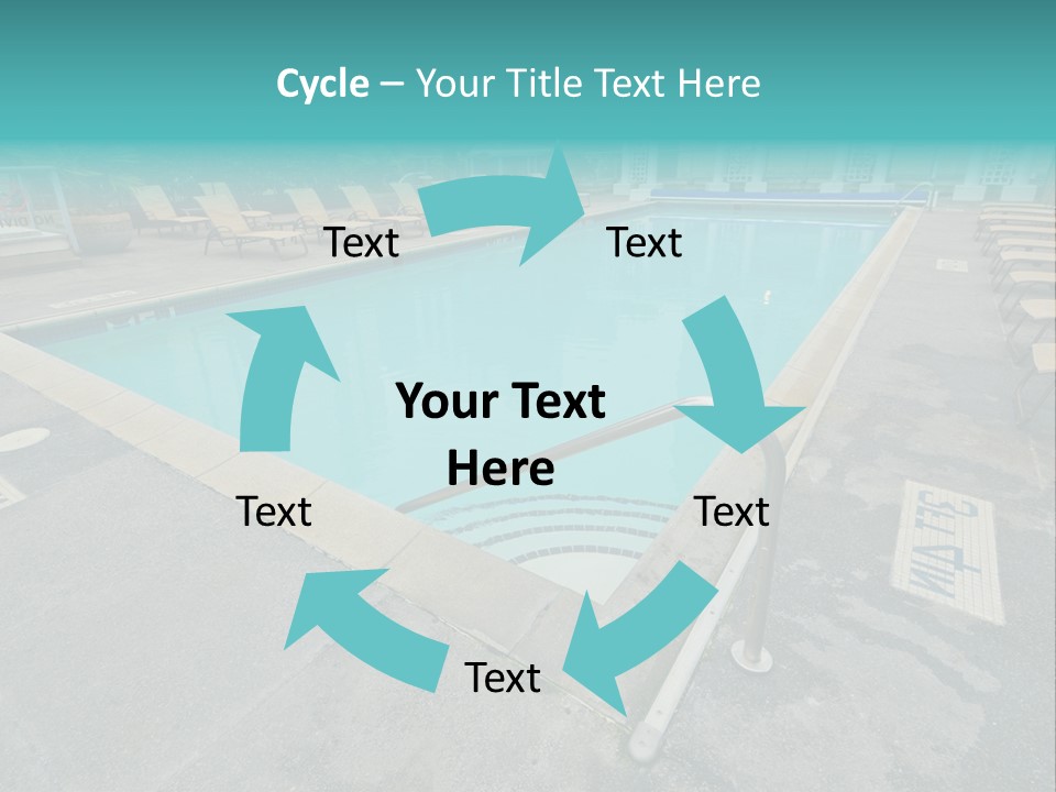 Healthy Pool Vacation PowerPoint Template