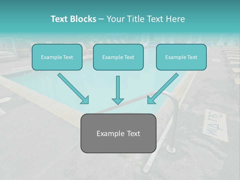 Healthy Pool Vacation PowerPoint Template