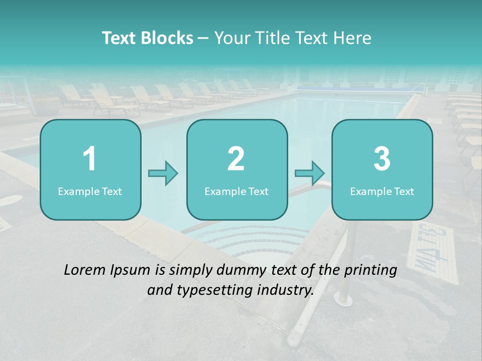 Healthy Pool Vacation PowerPoint Template