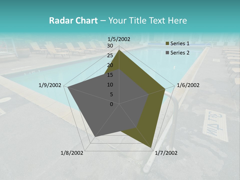 Healthy Pool Vacation PowerPoint Template