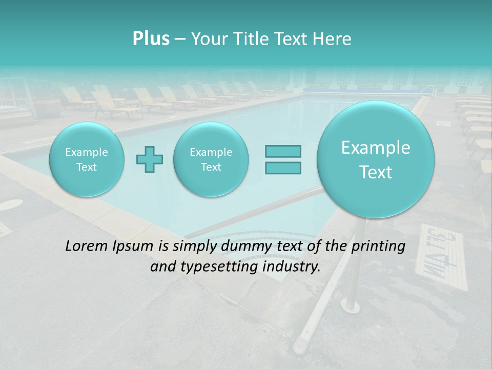 Healthy Pool Vacation PowerPoint Template