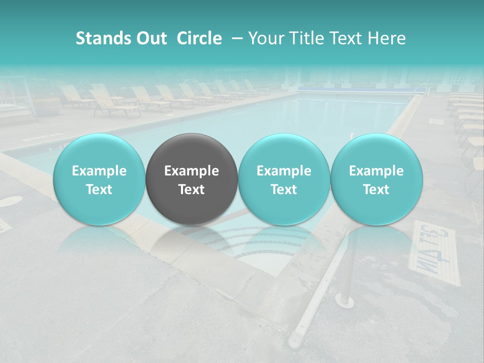 Healthy Pool Vacation PowerPoint Template