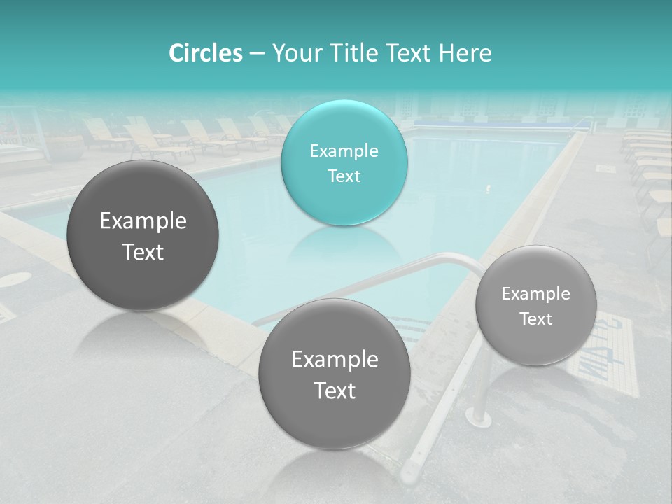 Healthy Pool Vacation PowerPoint Template