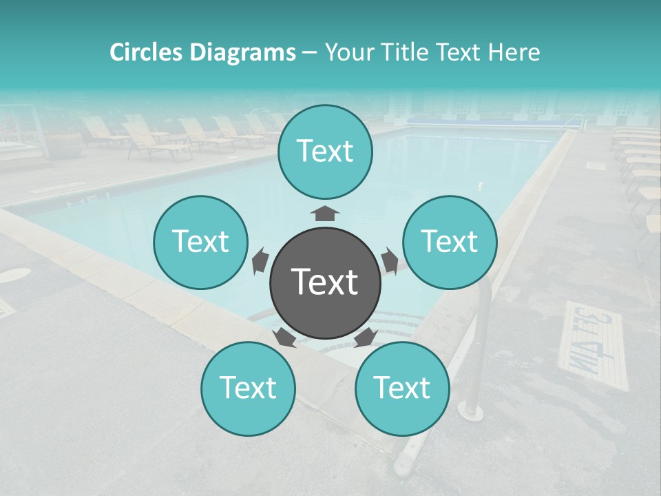 Healthy Pool Vacation PowerPoint Template