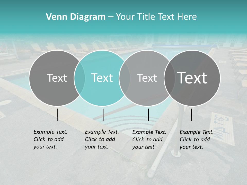 Healthy Pool Vacation PowerPoint Template