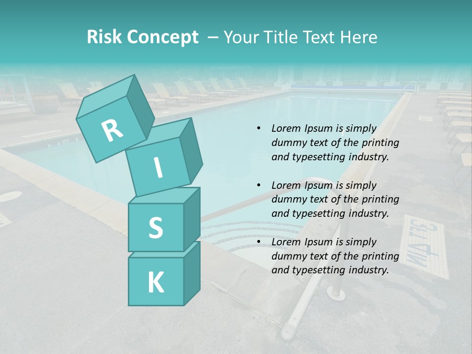 Healthy Pool Vacation PowerPoint Template