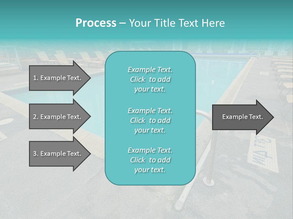 Healthy Pool Vacation PowerPoint Template