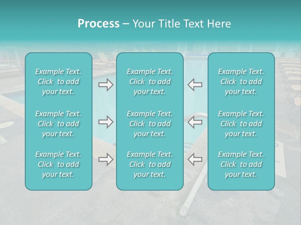 Healthy Pool Vacation PowerPoint Template