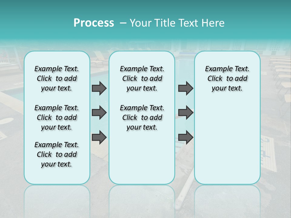 Healthy Pool Vacation PowerPoint Template