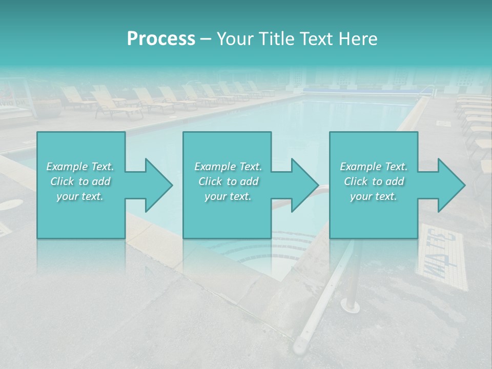 Healthy Pool Vacation PowerPoint Template