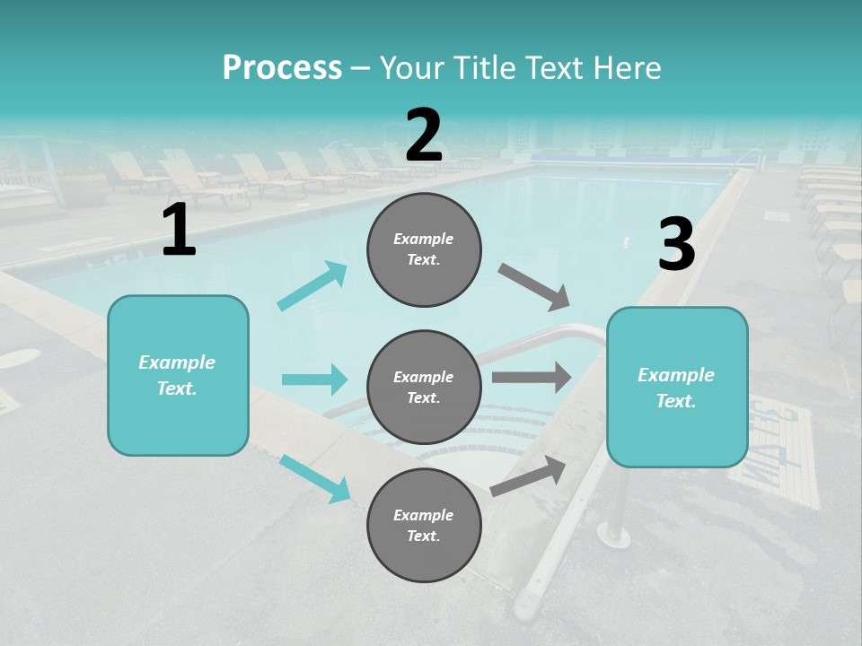 Healthy Pool Vacation PowerPoint Template