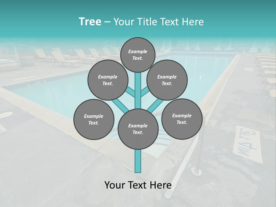 Healthy Pool Vacation PowerPoint Template