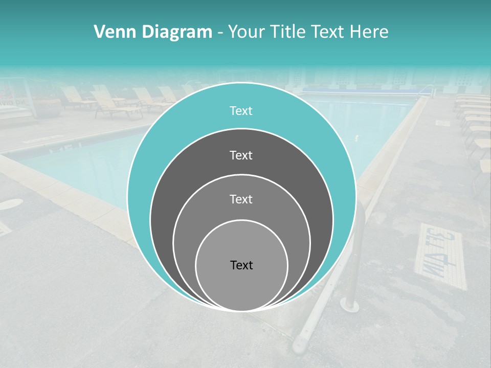 Healthy Pool Vacation PowerPoint Template