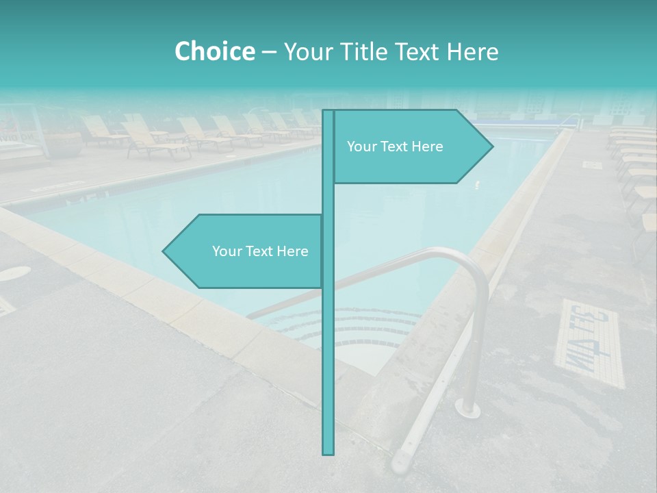 Healthy Pool Vacation PowerPoint Template