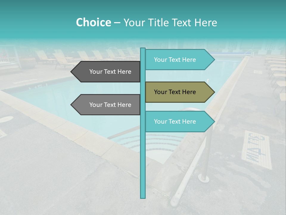 Healthy Pool Vacation PowerPoint Template