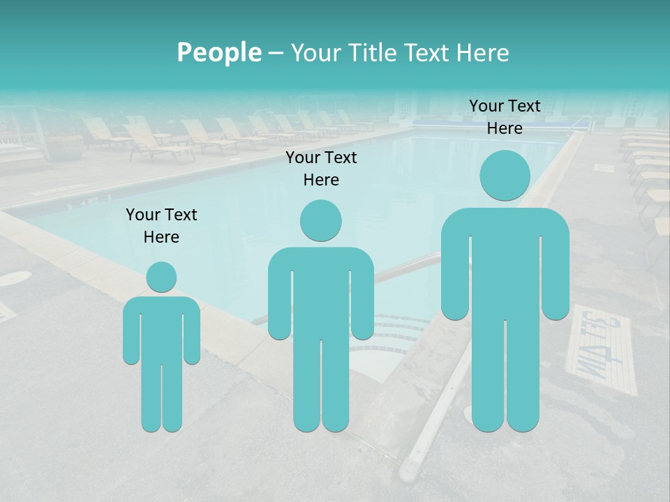 Healthy Pool Vacation PowerPoint Template