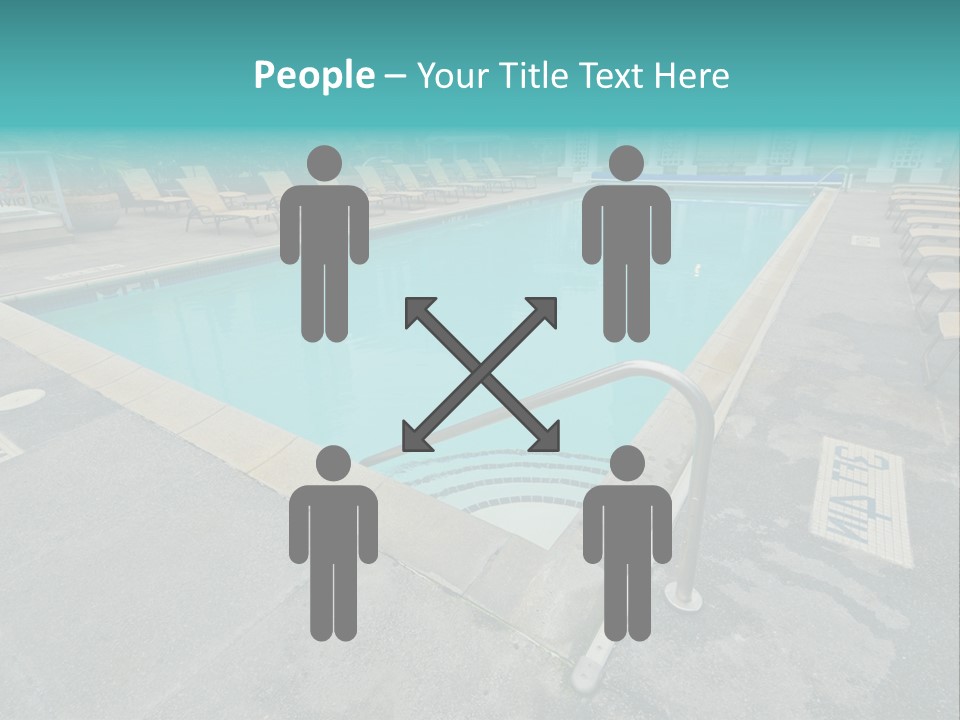 Healthy Pool Vacation PowerPoint Template