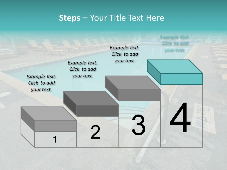 Healthy Pool Vacation PowerPoint Template