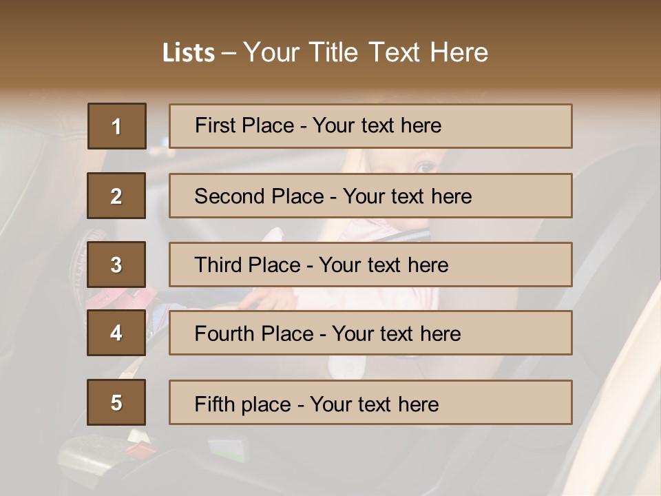 Comfortable Seat Chair PowerPoint Template