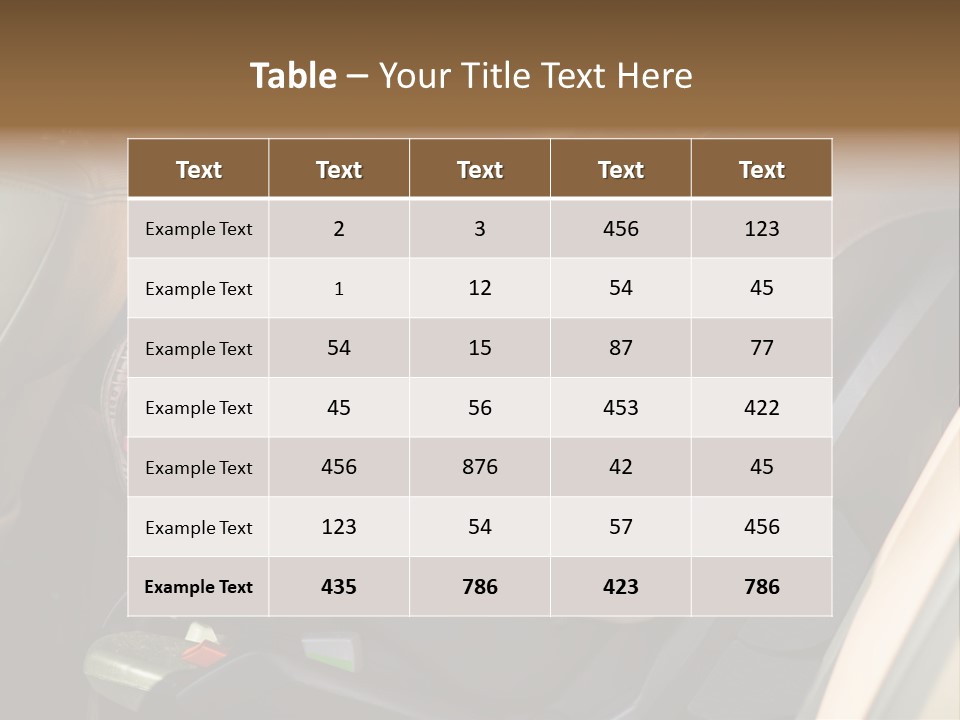 Comfortable Seat Chair PowerPoint Template