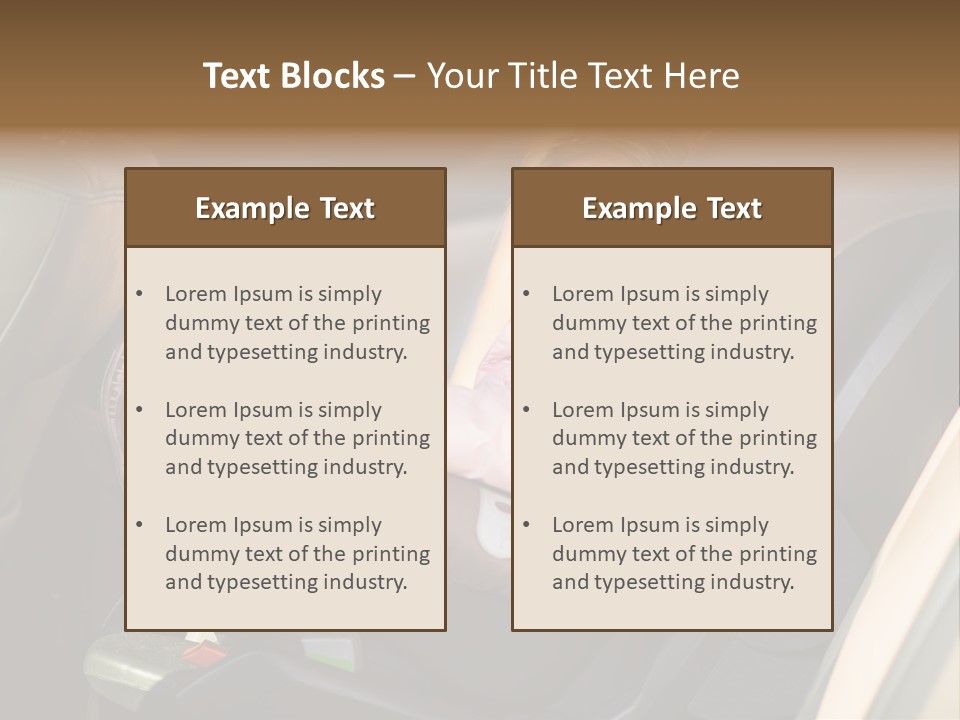 Comfortable Seat Chair PowerPoint Template