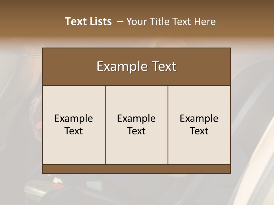 Comfortable Seat Chair PowerPoint Template