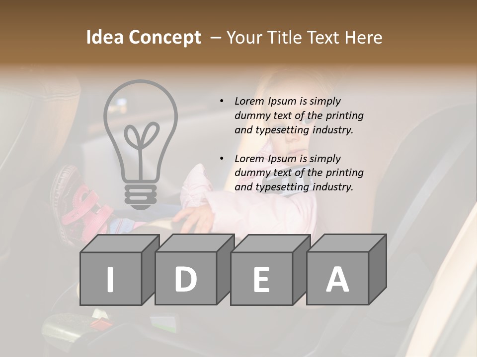 Comfortable Seat Chair PowerPoint Template