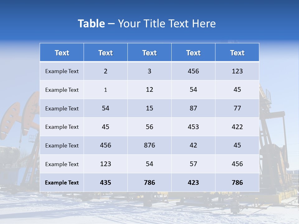 Raw Drilling Extraction PowerPoint Template