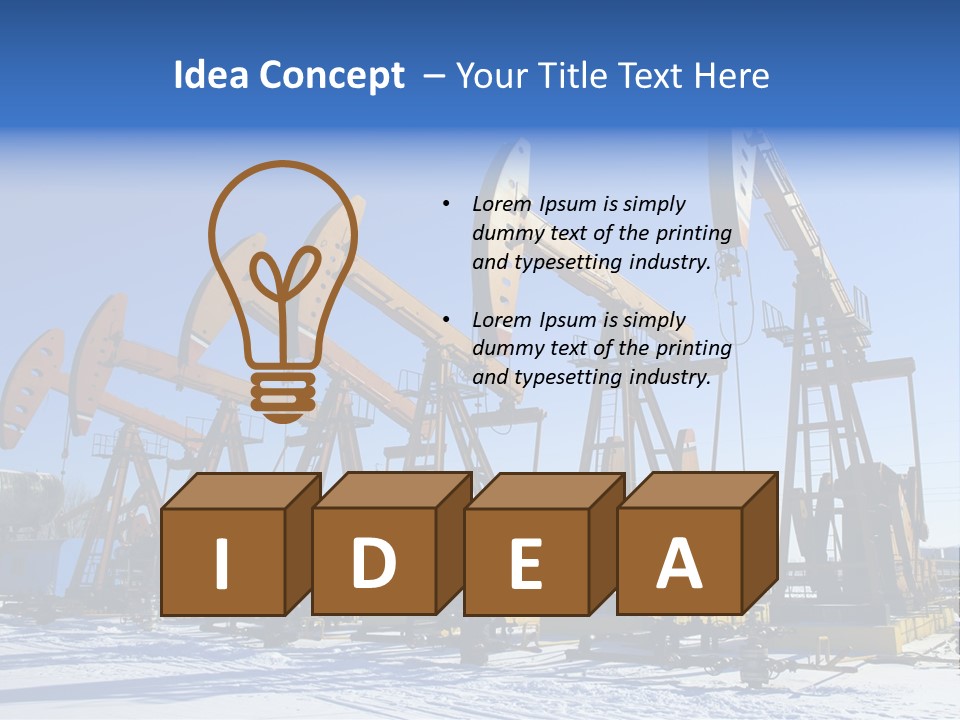 Raw Drilling Extraction PowerPoint Template