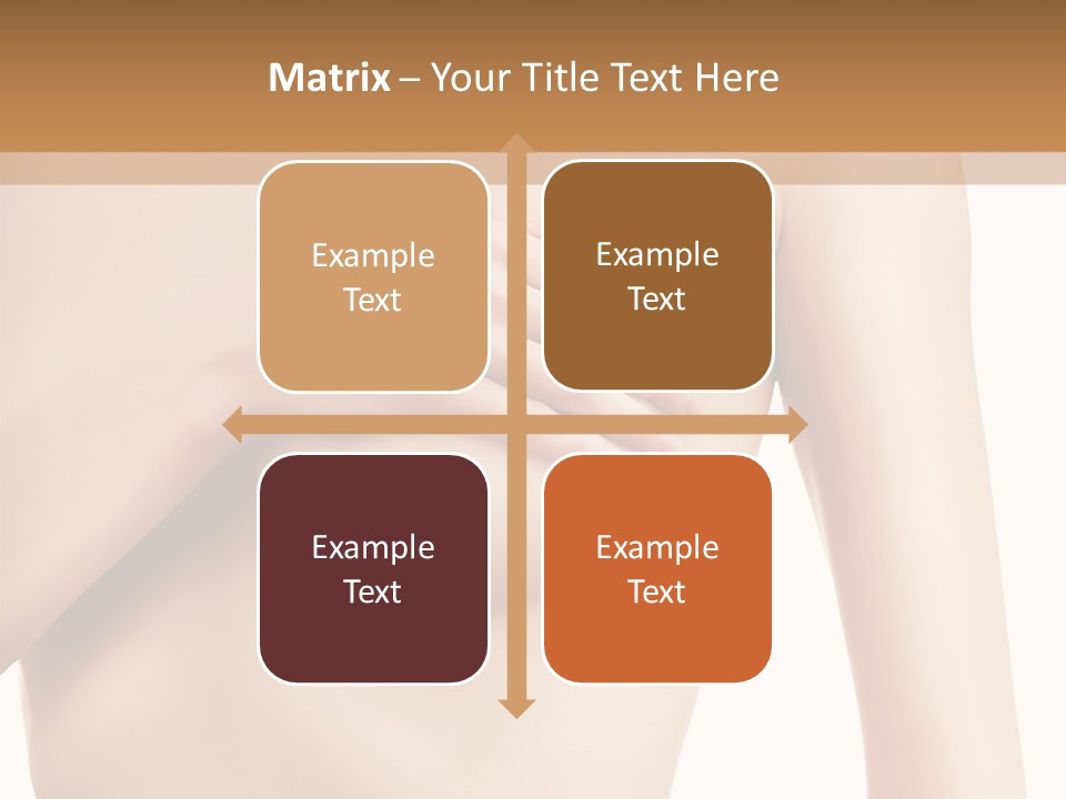 A Nude Woman With Her Breast Exposed And Her Hand On Her Chest PowerPoint Template