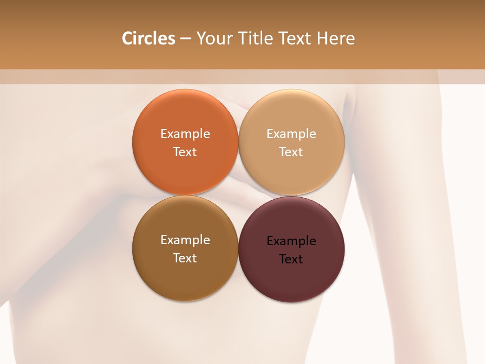 A Nude Woman With Her Breast Exposed And Her Hand On Her Chest PowerPoint Template