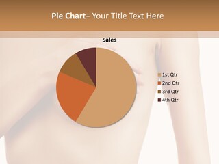 A Nude Woman With Her Breast Exposed And Her Hand On Her Chest PowerPoint Template