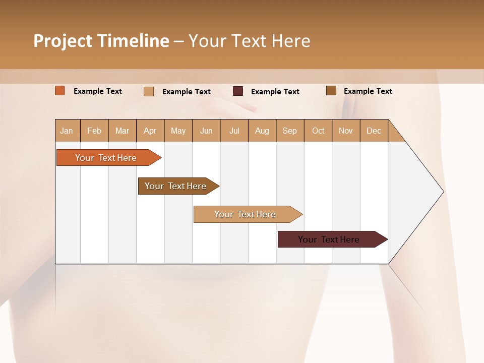 A Nude Woman With Her Breast Exposed And Her Hand On Her Chest PowerPoint Template