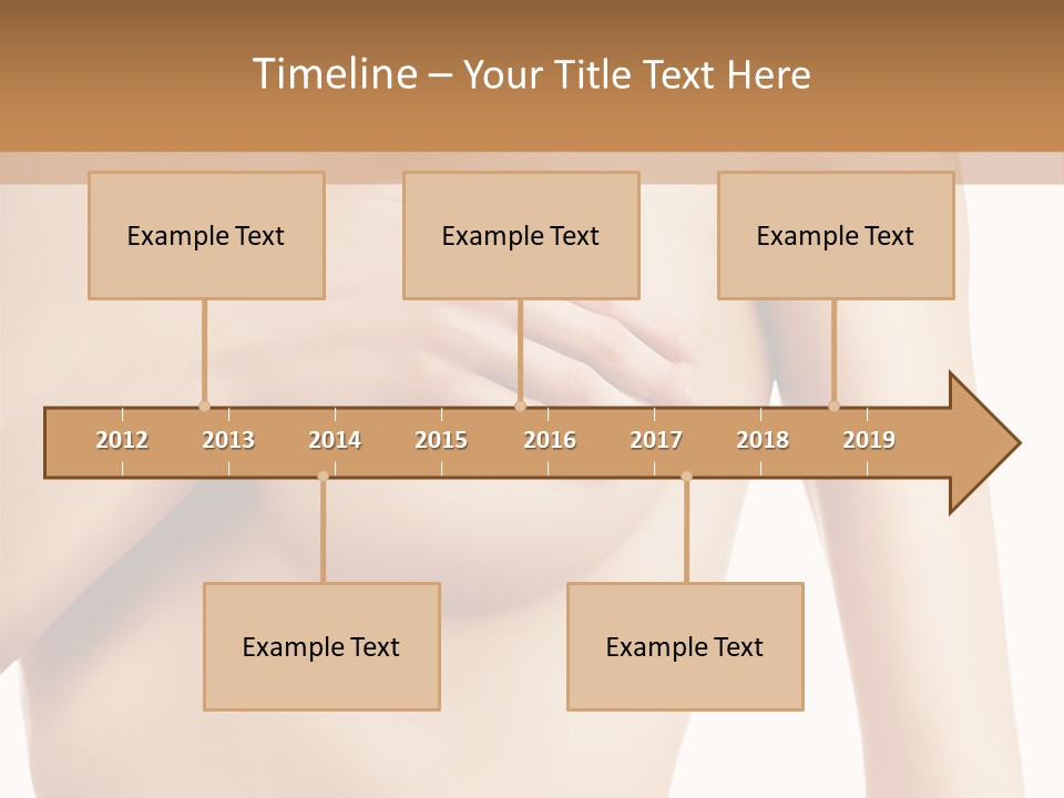 A Nude Woman With Her Breast Exposed And Her Hand On Her Chest PowerPoint Template