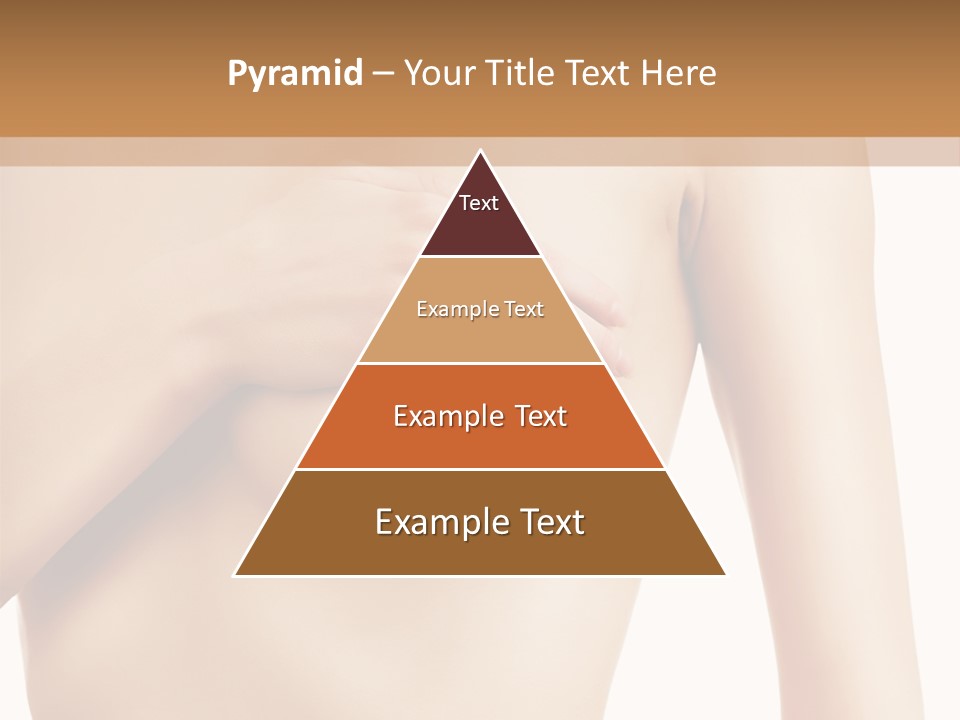 A Nude Woman With Her Breast Exposed And Her Hand On Her Chest PowerPoint Template