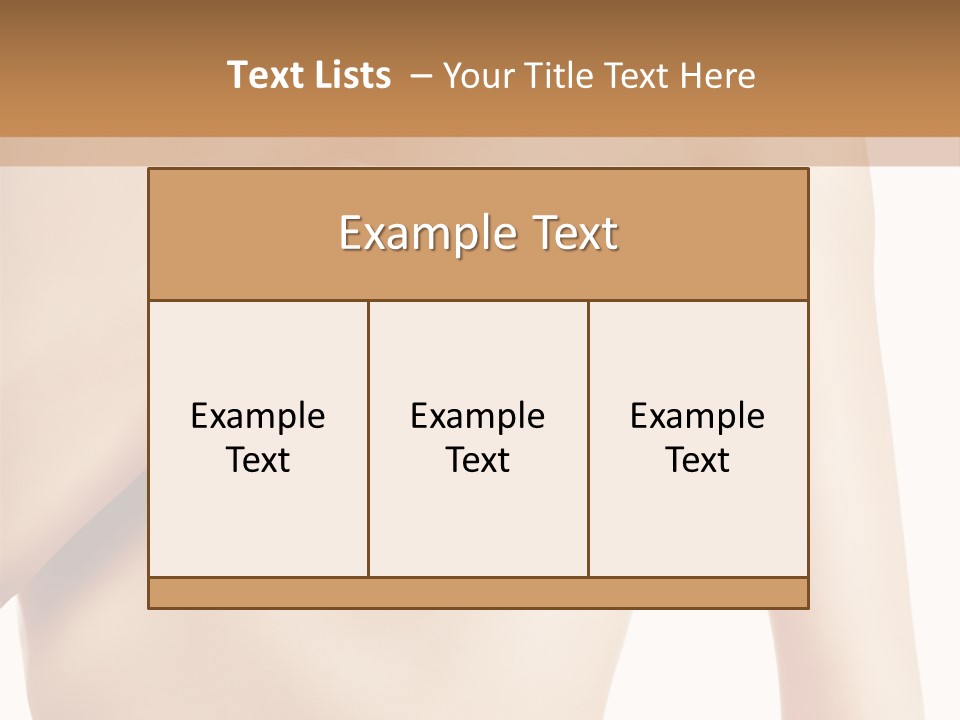 A Nude Woman With Her Breast Exposed And Her Hand On Her Chest PowerPoint Template