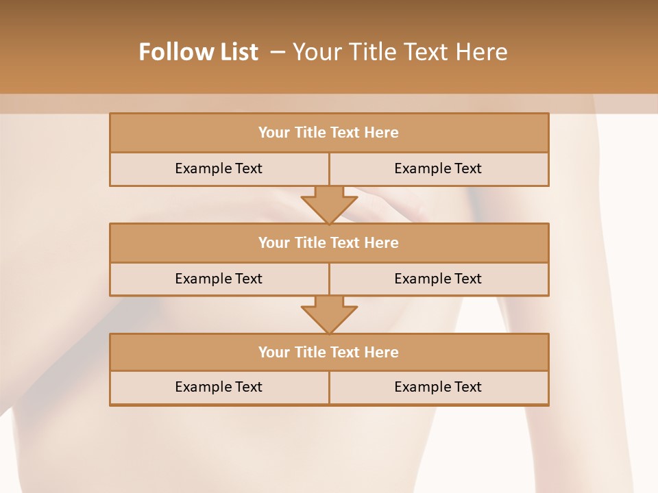 A Nude Woman With Her Breast Exposed And Her Hand On Her Chest PowerPoint Template