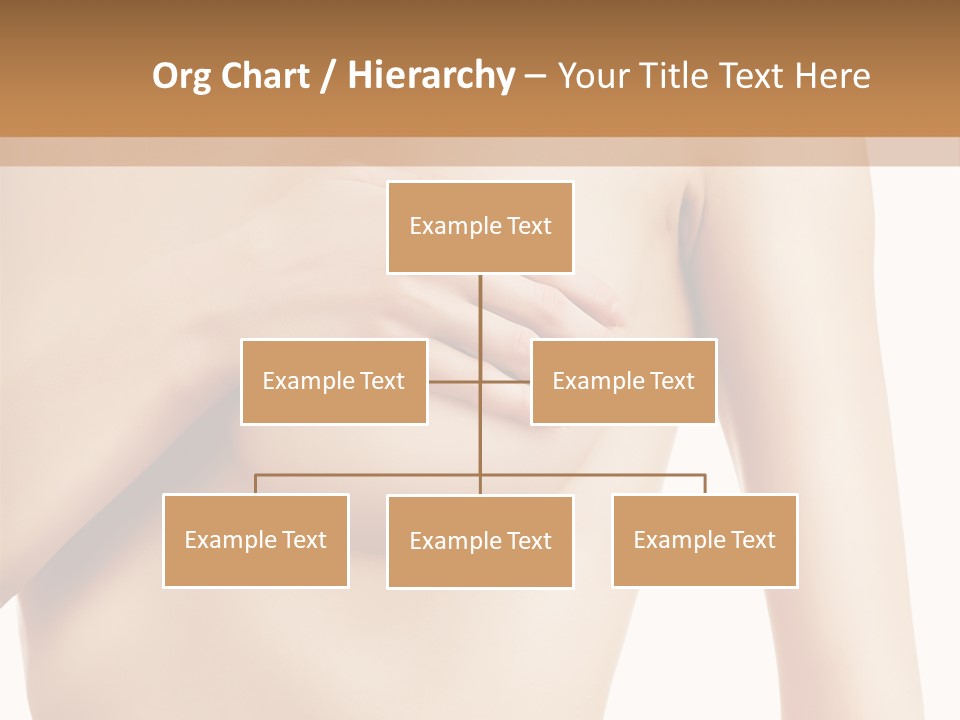 A Nude Woman With Her Breast Exposed And Her Hand On Her Chest PowerPoint Template