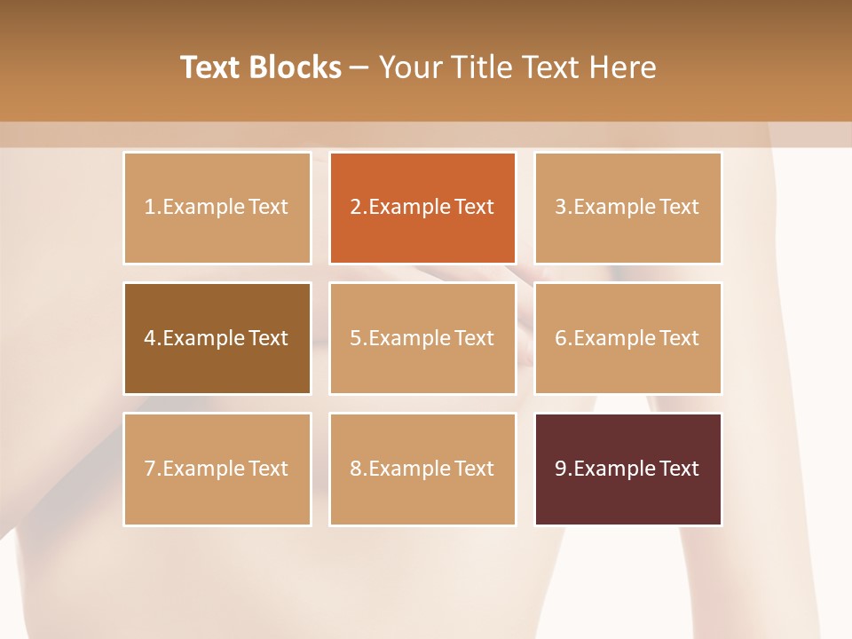 A Nude Woman With Her Breast Exposed And Her Hand On Her Chest PowerPoint Template