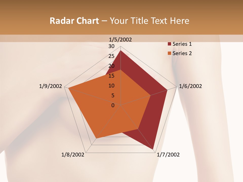 A Nude Woman With Her Breast Exposed And Her Hand On Her Chest PowerPoint Template