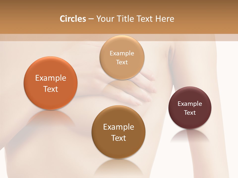 A Nude Woman With Her Breast Exposed And Her Hand On Her Chest PowerPoint Template