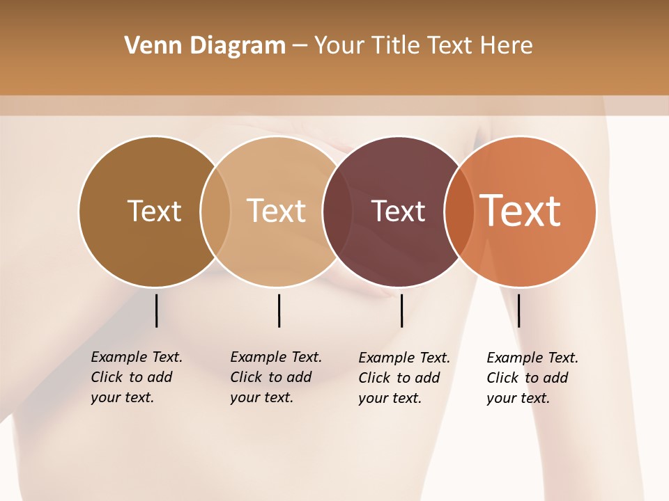 A Nude Woman With Her Breast Exposed And Her Hand On Her Chest PowerPoint Template