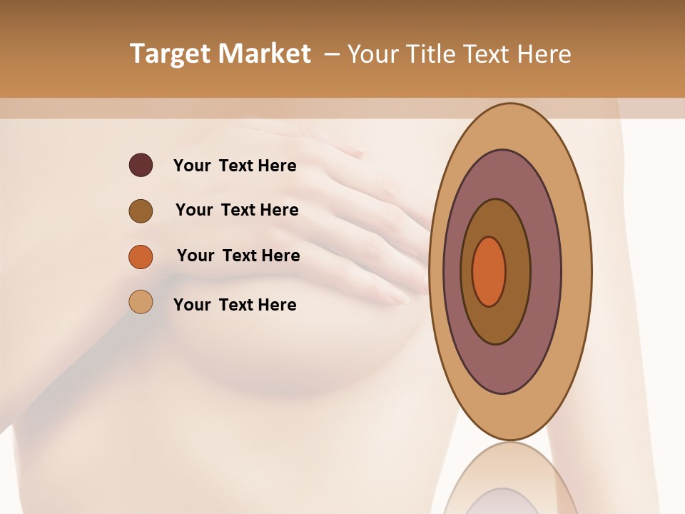 A Nude Woman With Her Breast Exposed And Her Hand On Her Chest PowerPoint Template